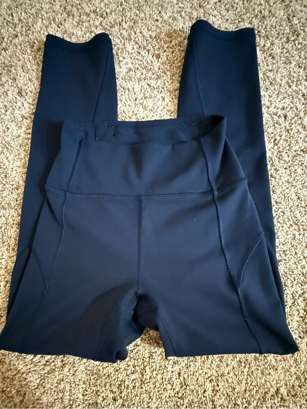 Lululemon Navy High Rise Cropped Leggings Size 2